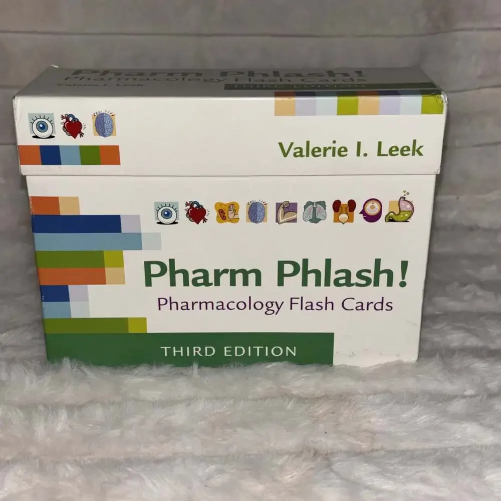 Pharm Phlash! : Pharmacology Flash Cards by Valerie I. Leek (2017, Trade...